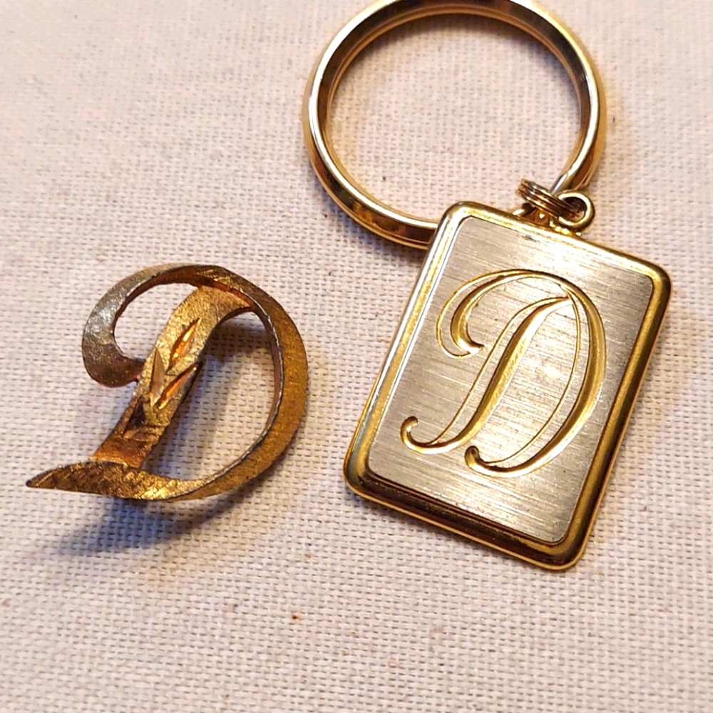 Key ring and brooch